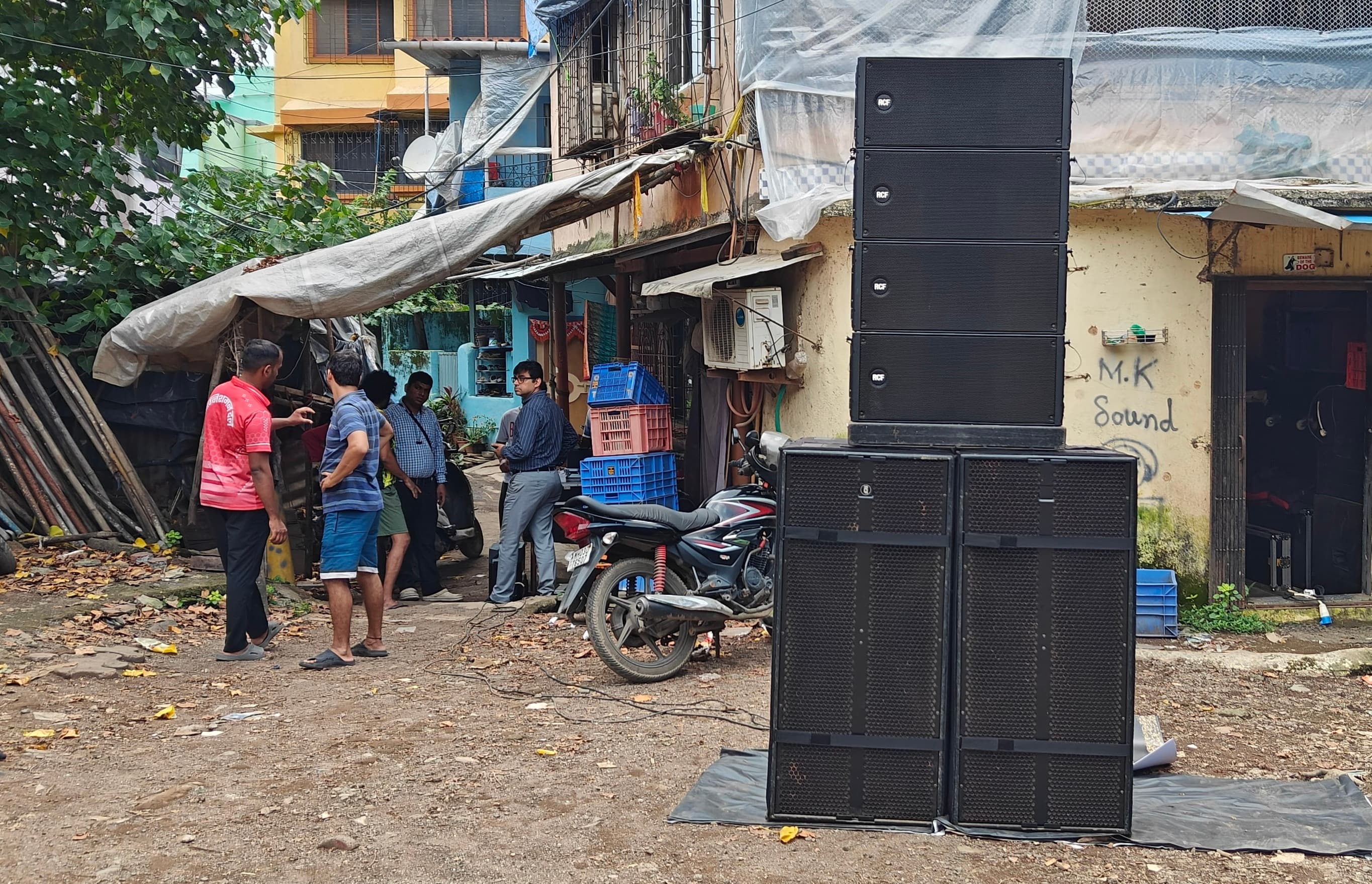 POC session — full PA system tested against SmartBatt load capacity before event day